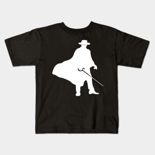 Zorro's Silhouette (White) Kids T-Shirt